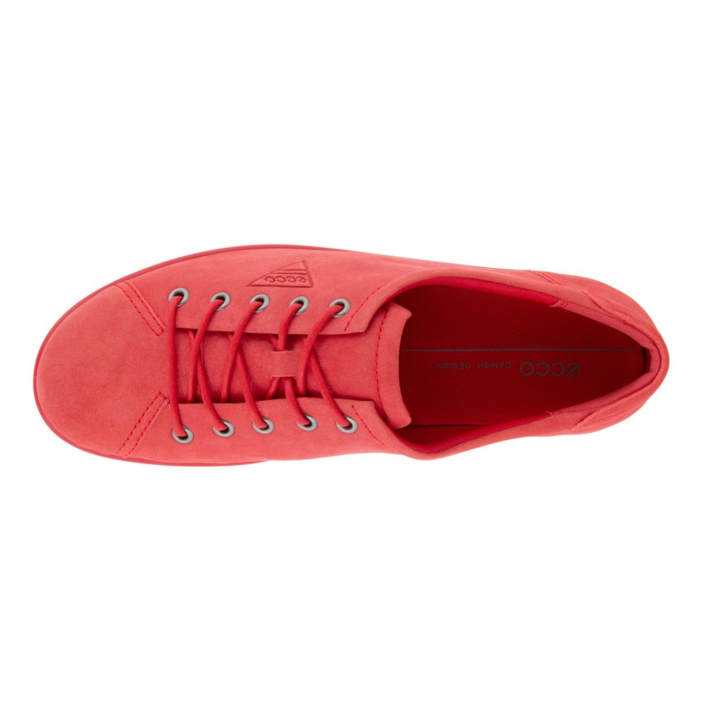 Tenis Mujer - ECCO Soft 2.0 Tie - Rojos - VUM368507